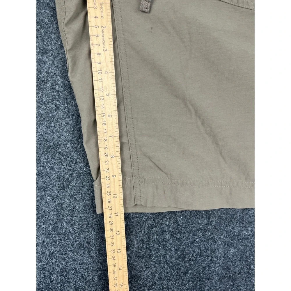 The North Face Tekware Mens Hiking Shorts Khaki Tan Drawstring Size 35 APRF